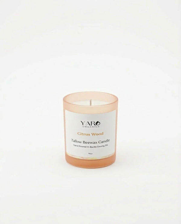 CITRUS WOOD TALLOW BEESWAX CANDLE