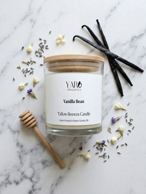 VANILLA BEAN TALLOW BEESWAX CANDLE