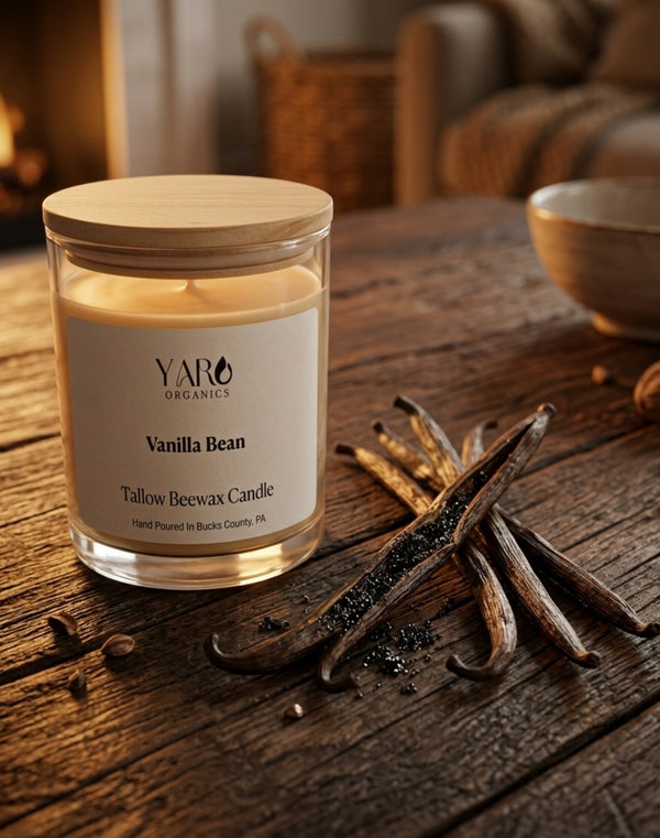 VANILLA BEAN TALLOW BEESWAX CANDLE