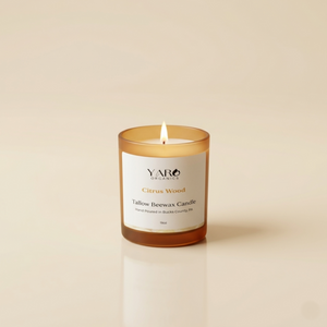 CITRUS WOOD TALLOW BEESWAX CANDLE