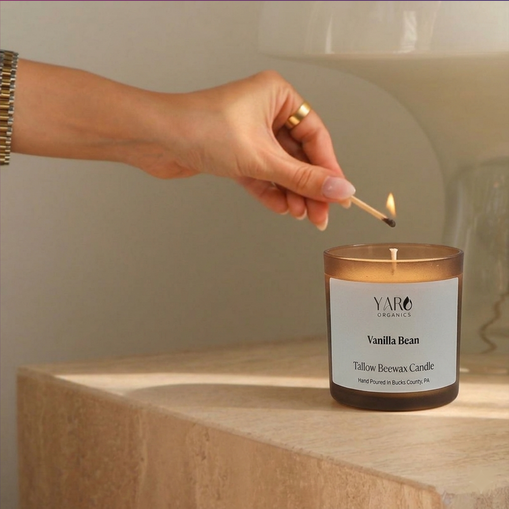 VANILLA BEAN TALLOW BEESWAX CANDLE