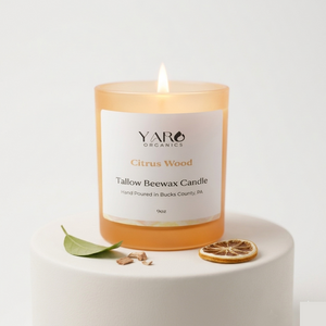 CITRUS WOOD TALLOW BEESWAX CANDLE